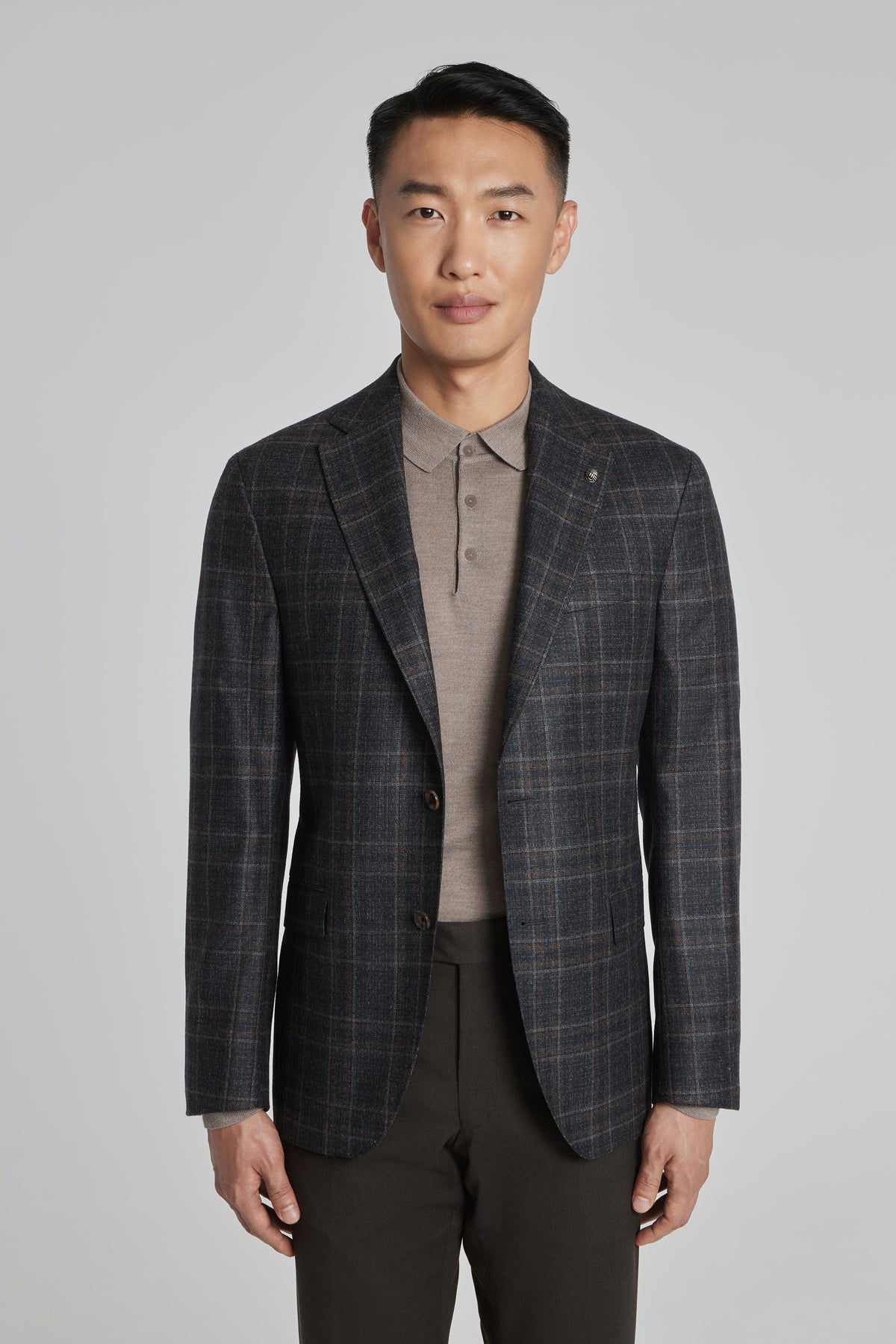 Plaid on sale blazer men