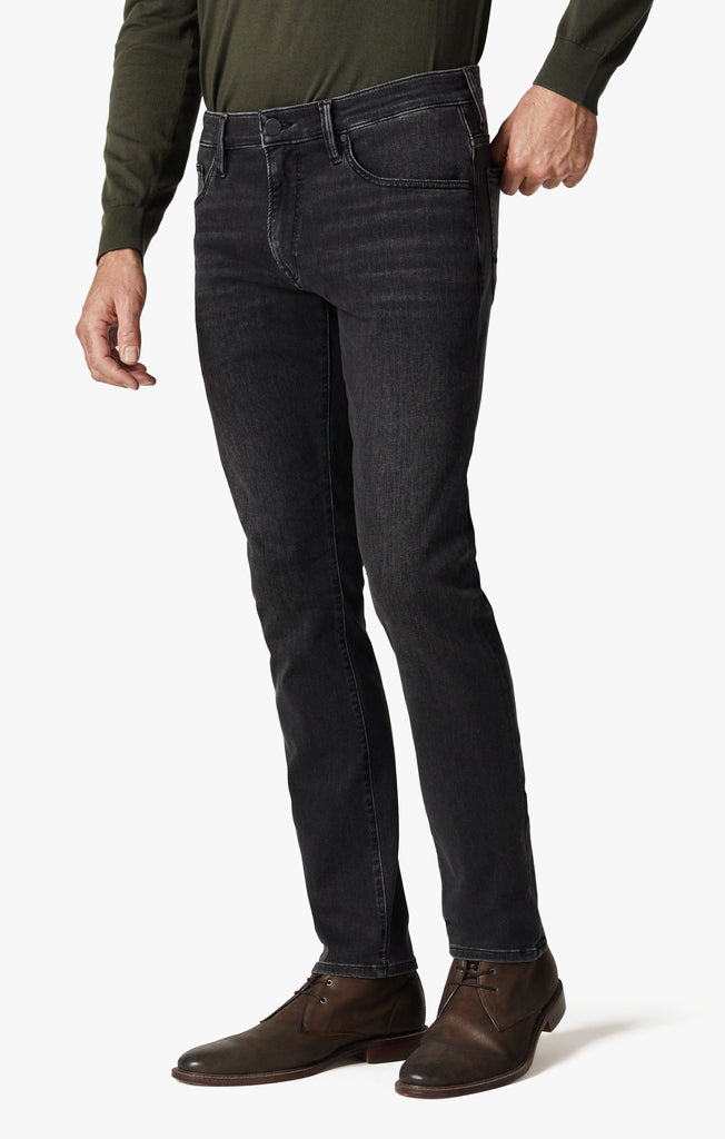34 HERITAGE COOL TAPERED LEG JEANS (DARK SMOKE)