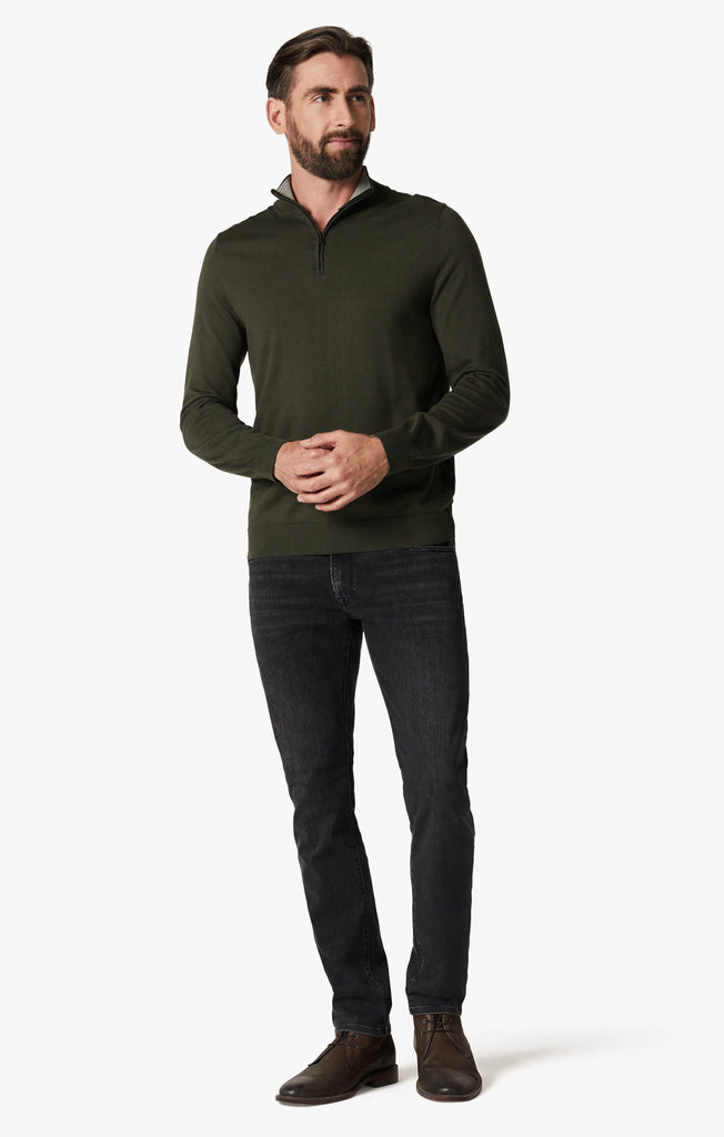 34 HERITAGE COOL TAPERED LEG JEANS (DARK SMOKE)