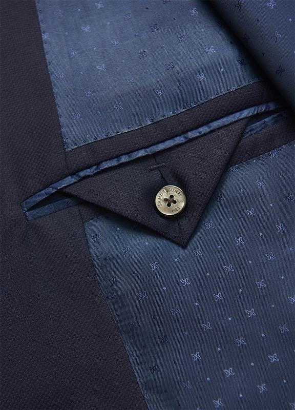 Blue Super 130s Double Twist Blazer