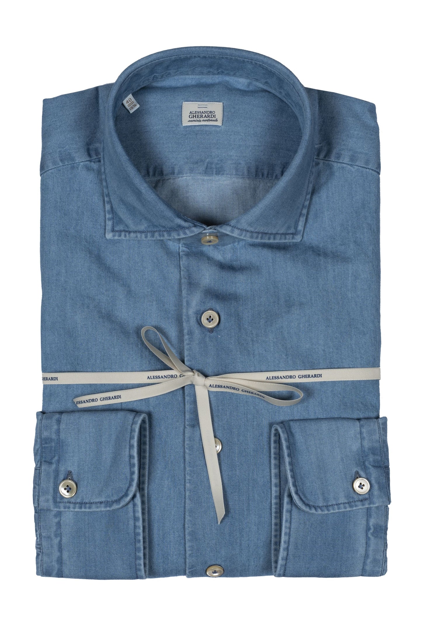 Slim Light Denim Chiaro Shirt