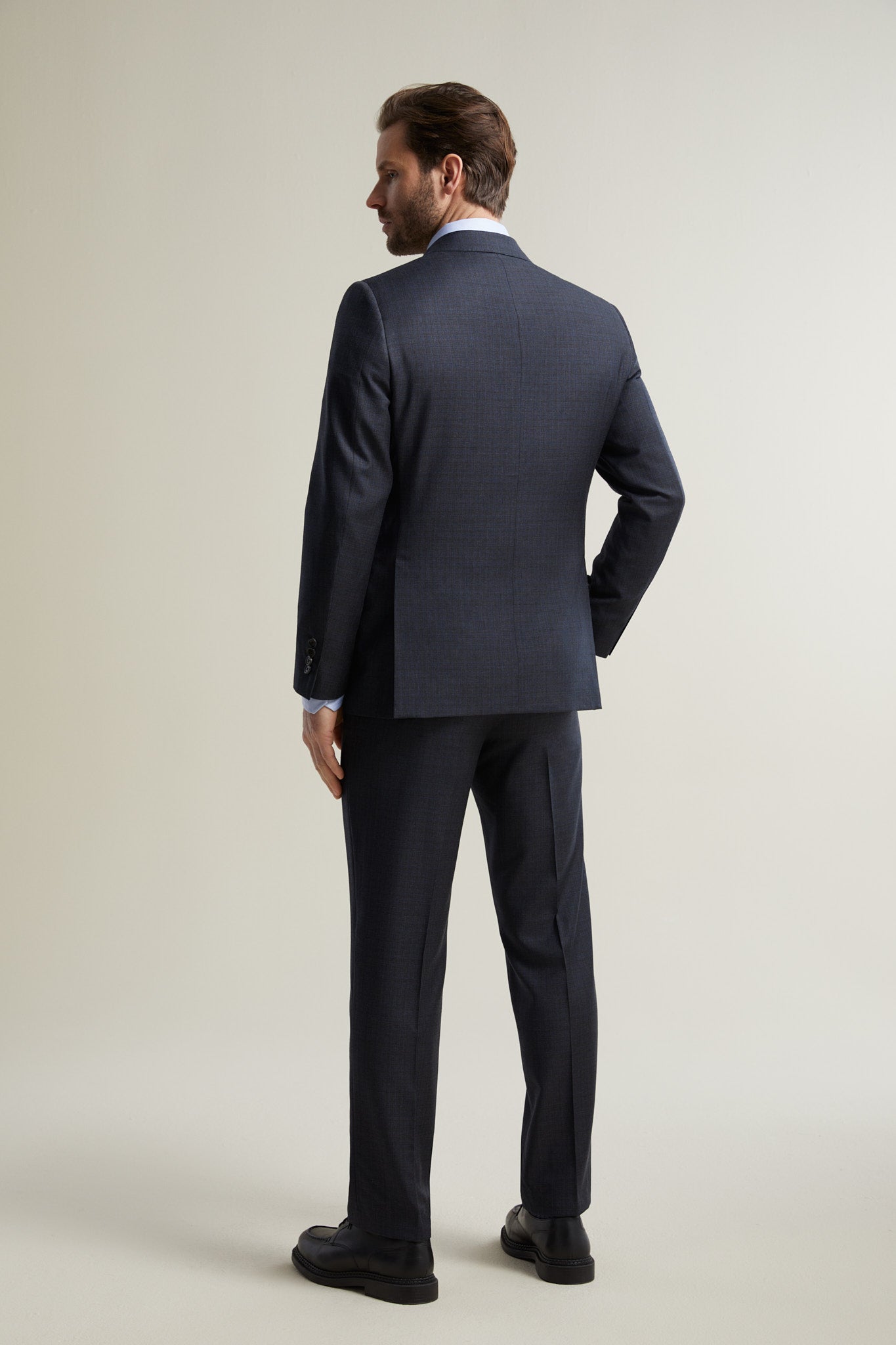 Charcoal Sharkskin Suit