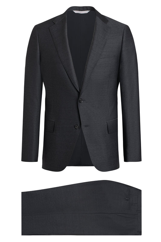 CHARCOAL BIRDSEYE SUIT
