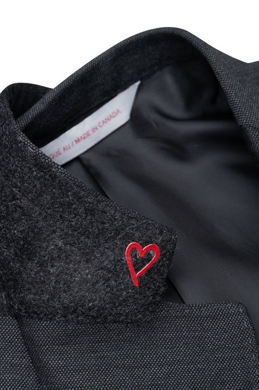 CHARCOAL BIRDSEYE SUIT