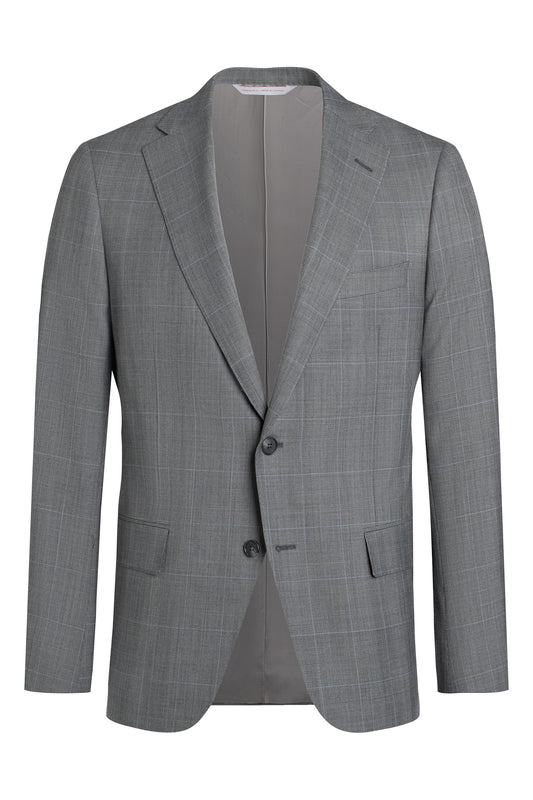 LIGHT GREY GLEN CHECK SUIT