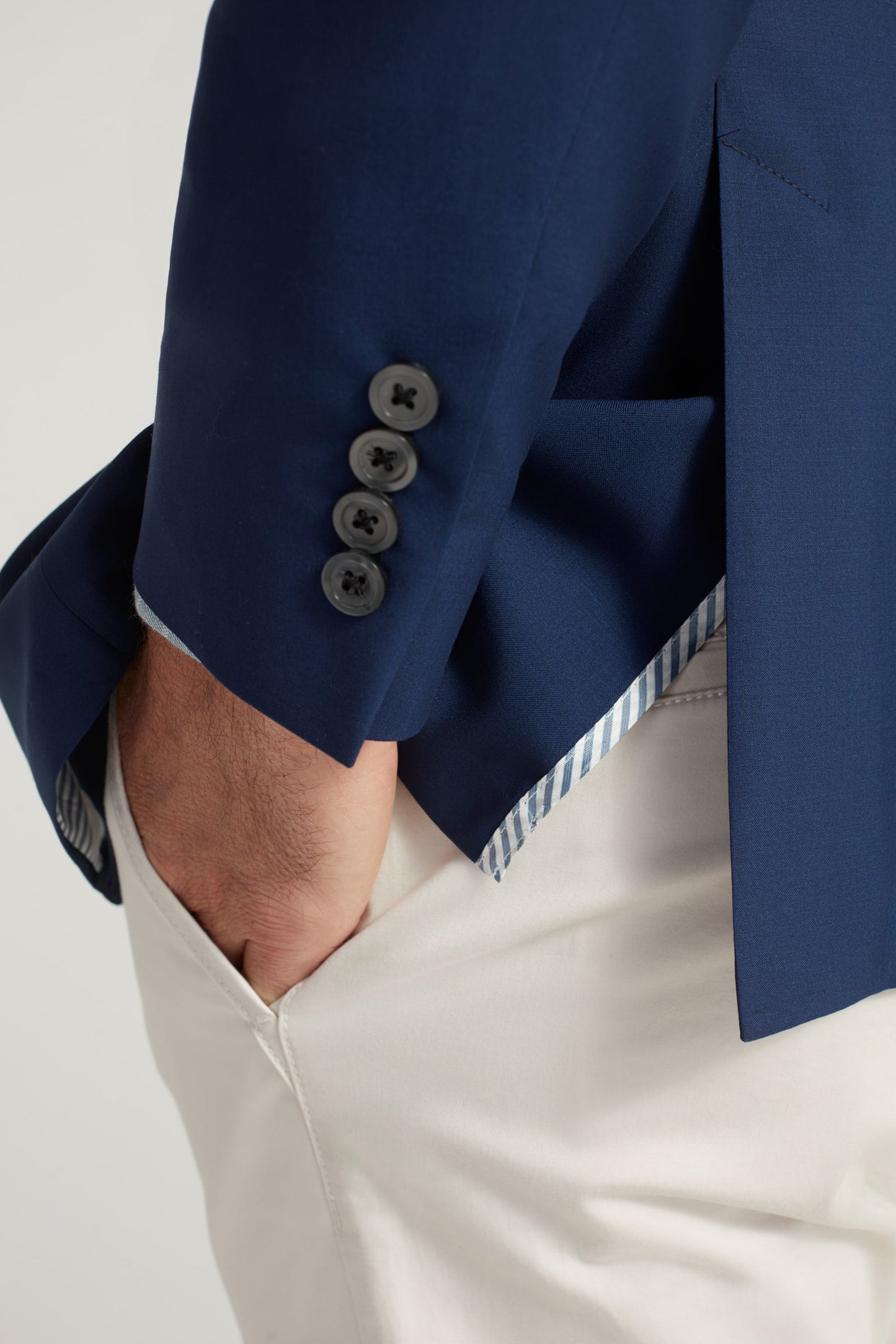 Royal Blue Super 150s Poplin Blazer