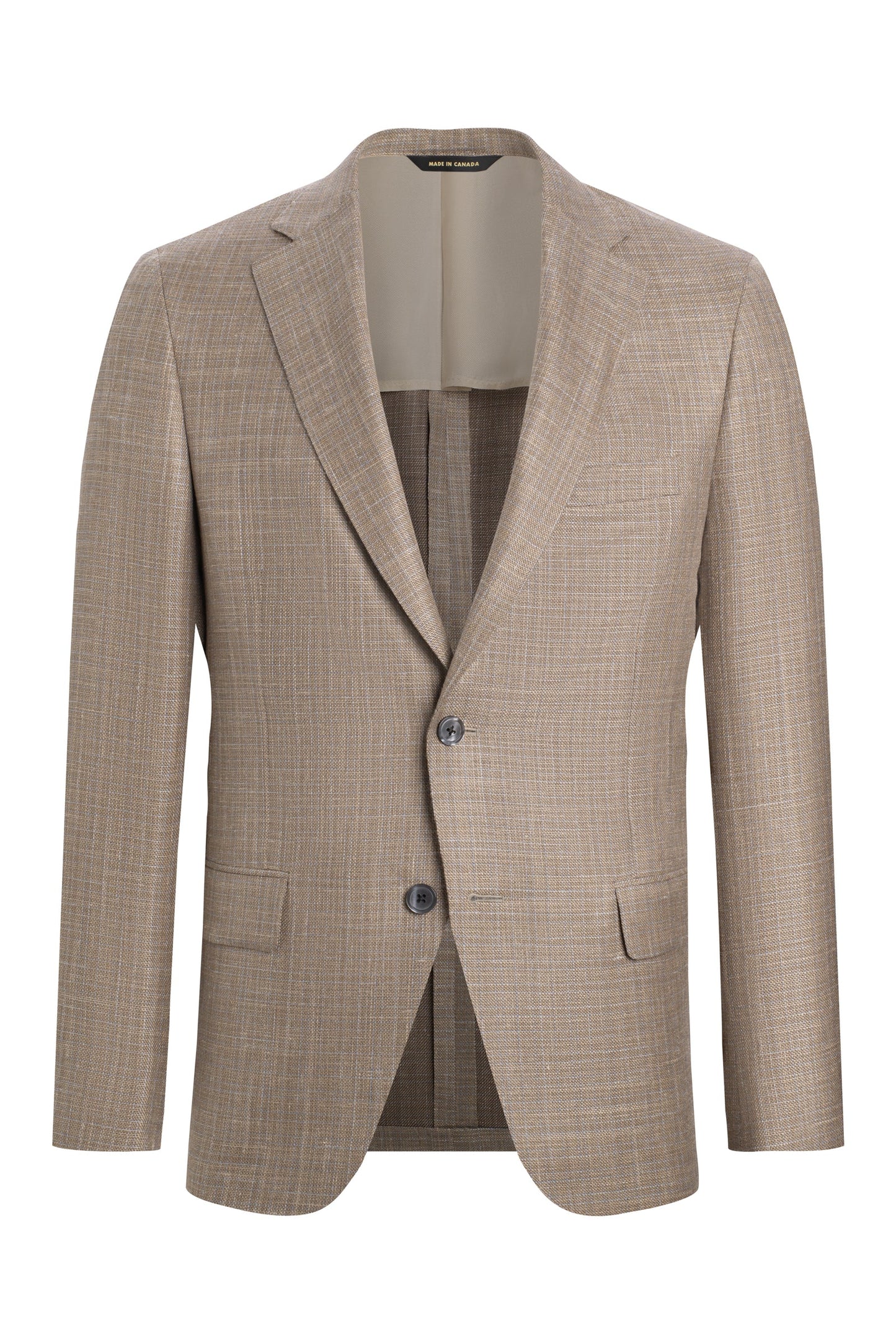 Hazy Taupe Summer Hopsack Jacket