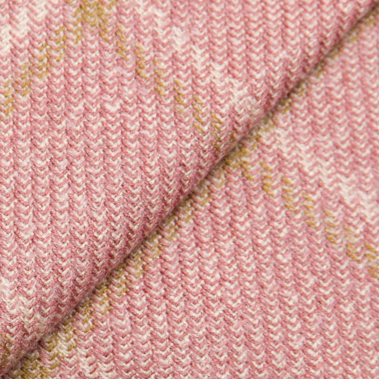 Pink Wool, Silk, Linen Windowpane Jacket