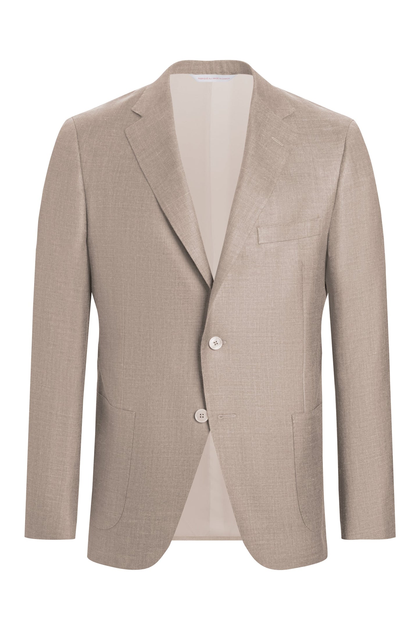 Cappuccino Wool, Silk, Linen Jacket