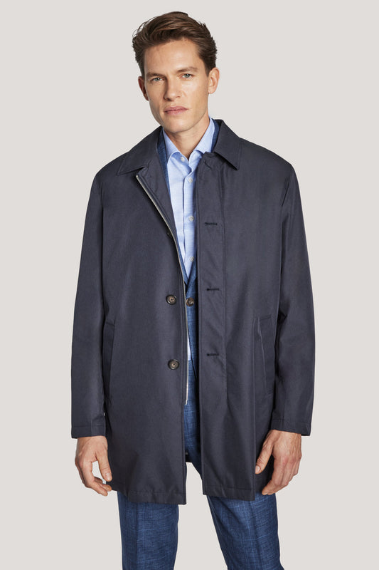 Navy Waterproof Raincoat w/ Removable Liner
