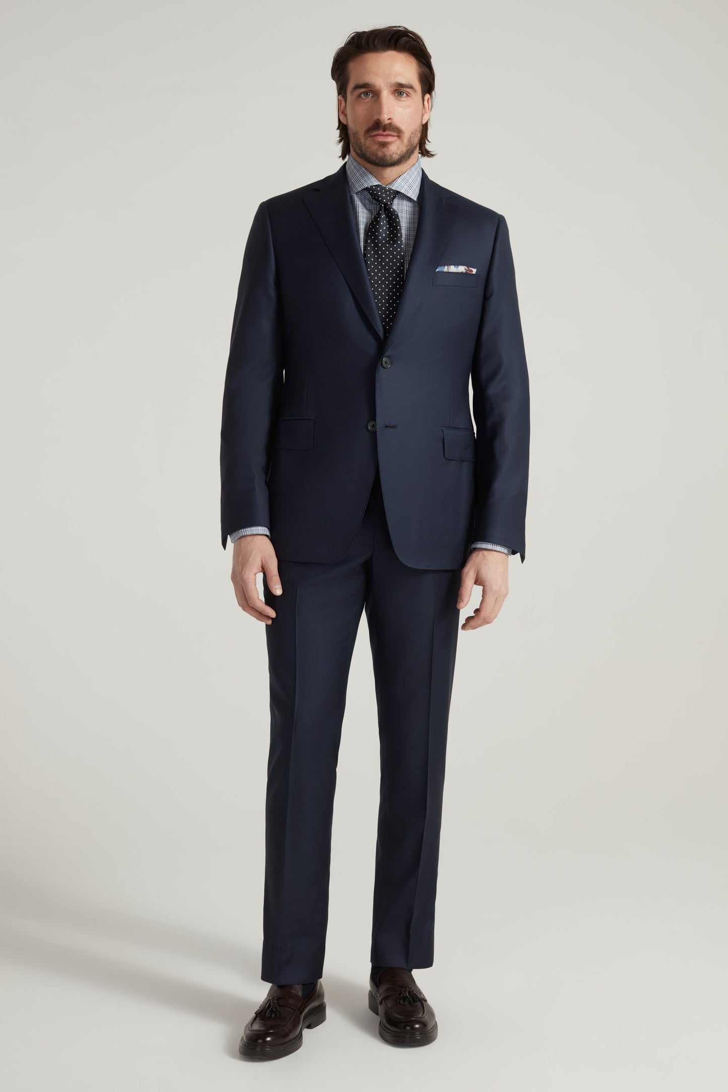 SAMUELSOHN 黑色冰毛西装 SUPER 150'S