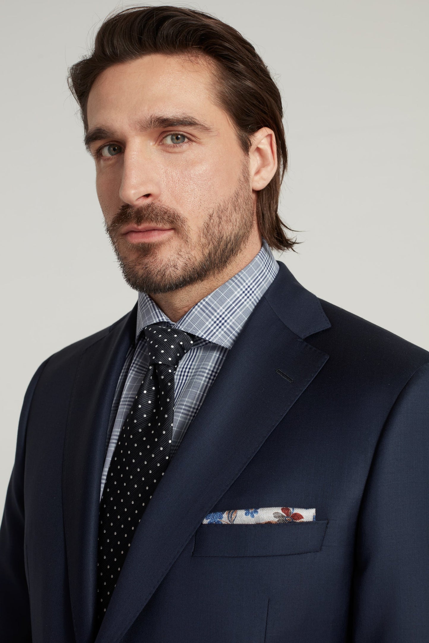 SAMUELSOHN 黑色冰毛西装 SUPER 150'S