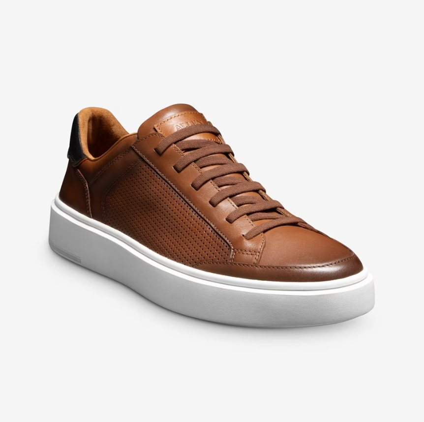 ALLEN EDMONDS OLIVER SLIP ON SNEAKER TAN LEATHER Rego Bespoke Clothiers