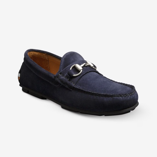 ALLEN EDMONDS SEBASTIAN BIT LOAFER - NAVY SEA SUEDE
