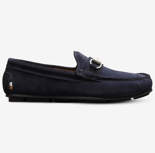 ALLEN EDMONDS SEBASTIAN BIT LOAFER - NAVY SEA SUEDE