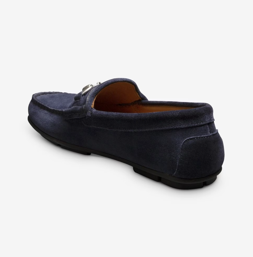 ALLEN EDMONDS SEBASTIAN BIT LOAFER - NAVY SEA SUEDE