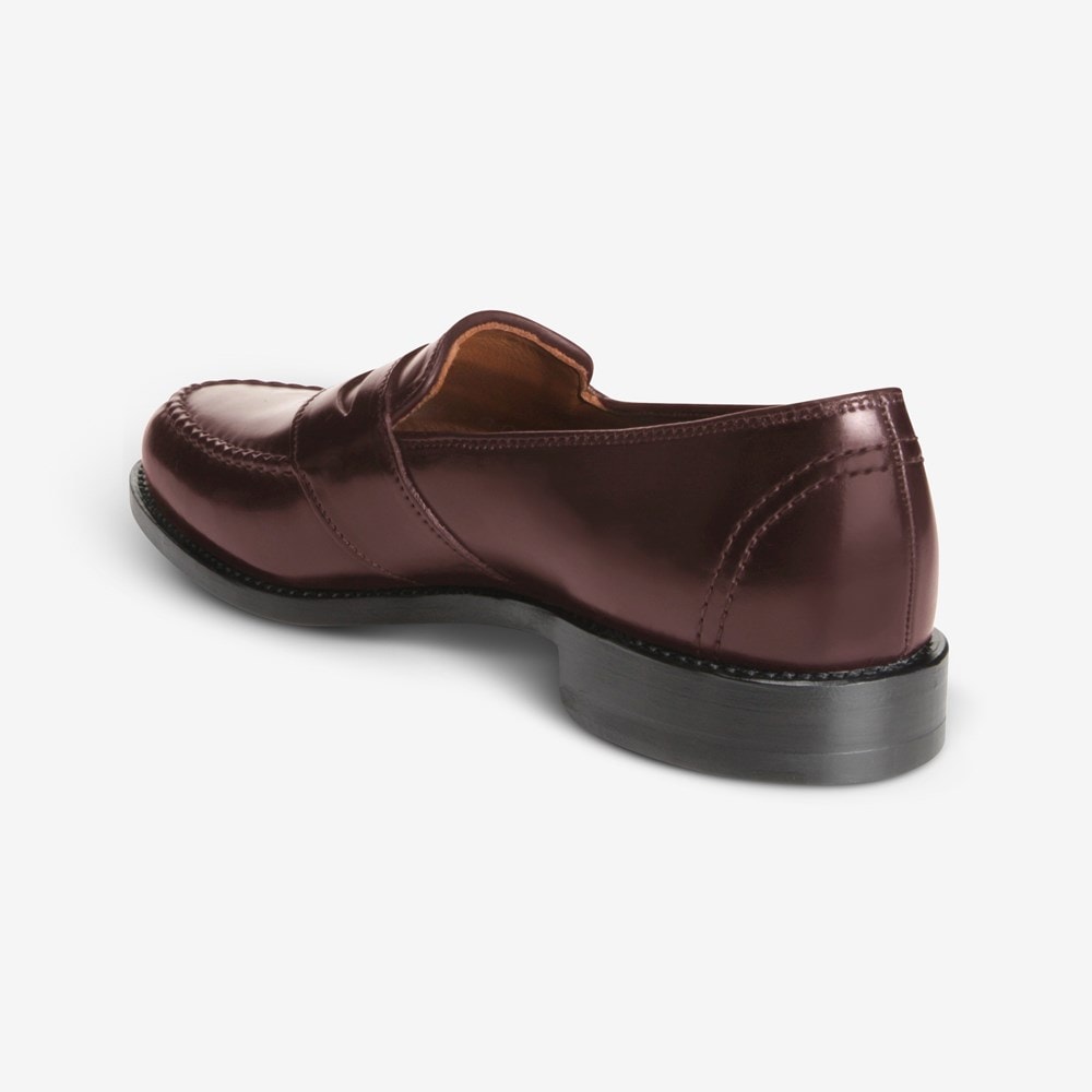 ALLEN EDMONDS CORDOVAN RANDOLPH PENNY LOAFER - BURGUNDY