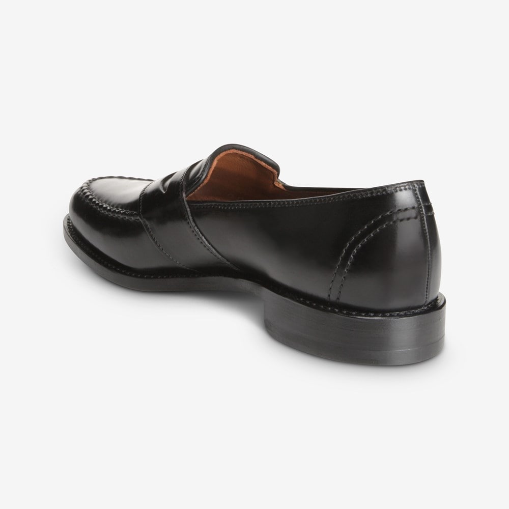 ALLEN EDMONDS CORDOVAN RANDOLPH PENNY LOAFER - BLACK