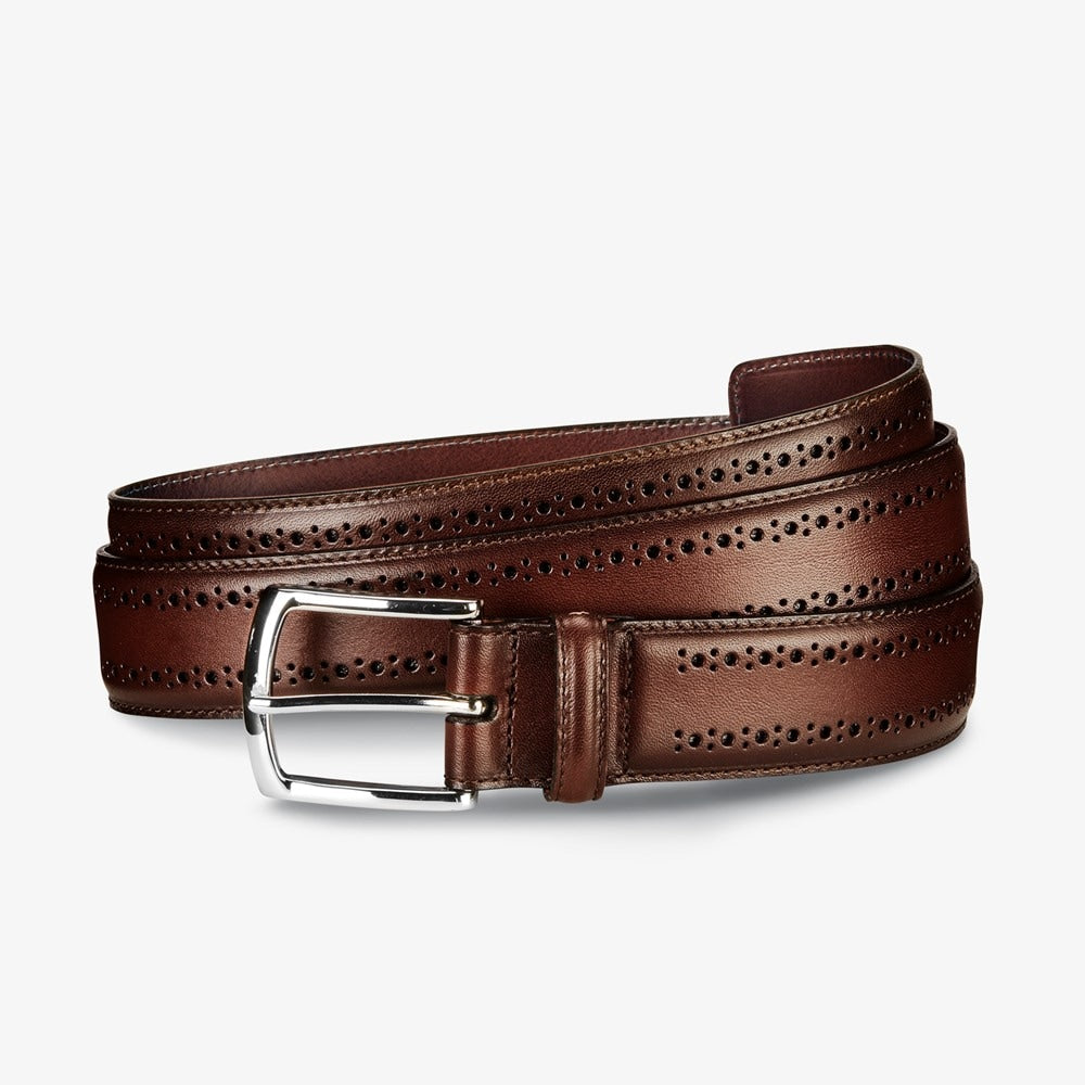 ALLEN EDMONDS MANISTEE DRESS BELT - CHILI