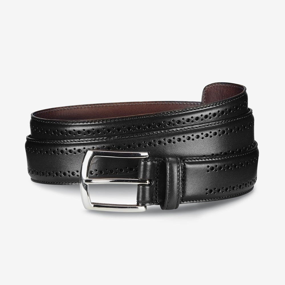 ALLEN EDMONDS MANISTEE DRESS BELT - BLACK