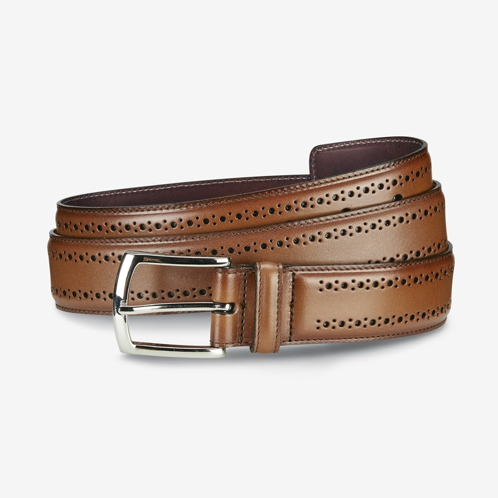 ALLEN EDMONDS MANISTEE DRESS BELT - WALNUT