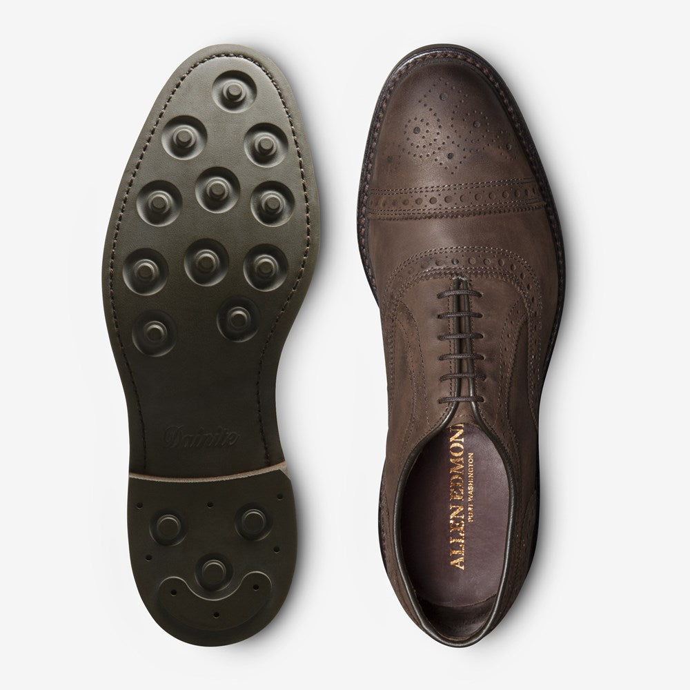 ALLEN EDMONDS STRANDMOK OXFORD - BROWN NUBUCK