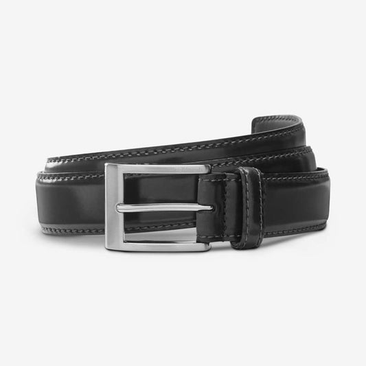 ALLEN EDMONDS CORDOVAN AVENUE II DRESS BELT (BLACK)