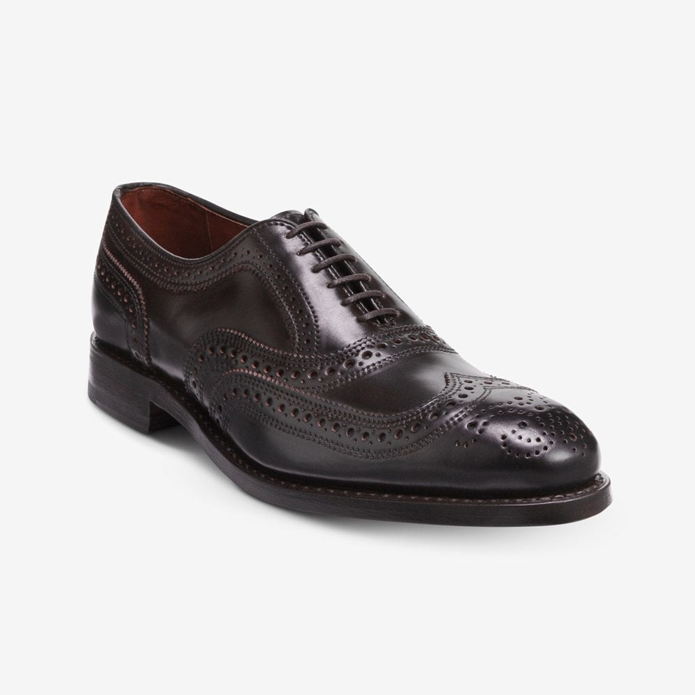 ALLEN EDMONDS CAMBRIDGE SHELL CORDOVAN WINGTIP - BROWN