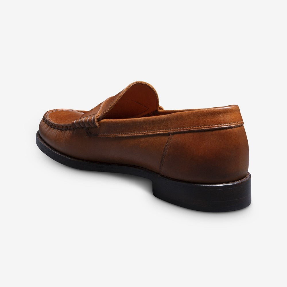 ALLEN EDMONDS NEWMAN PENNY LOAFER - PECAN LEATHER