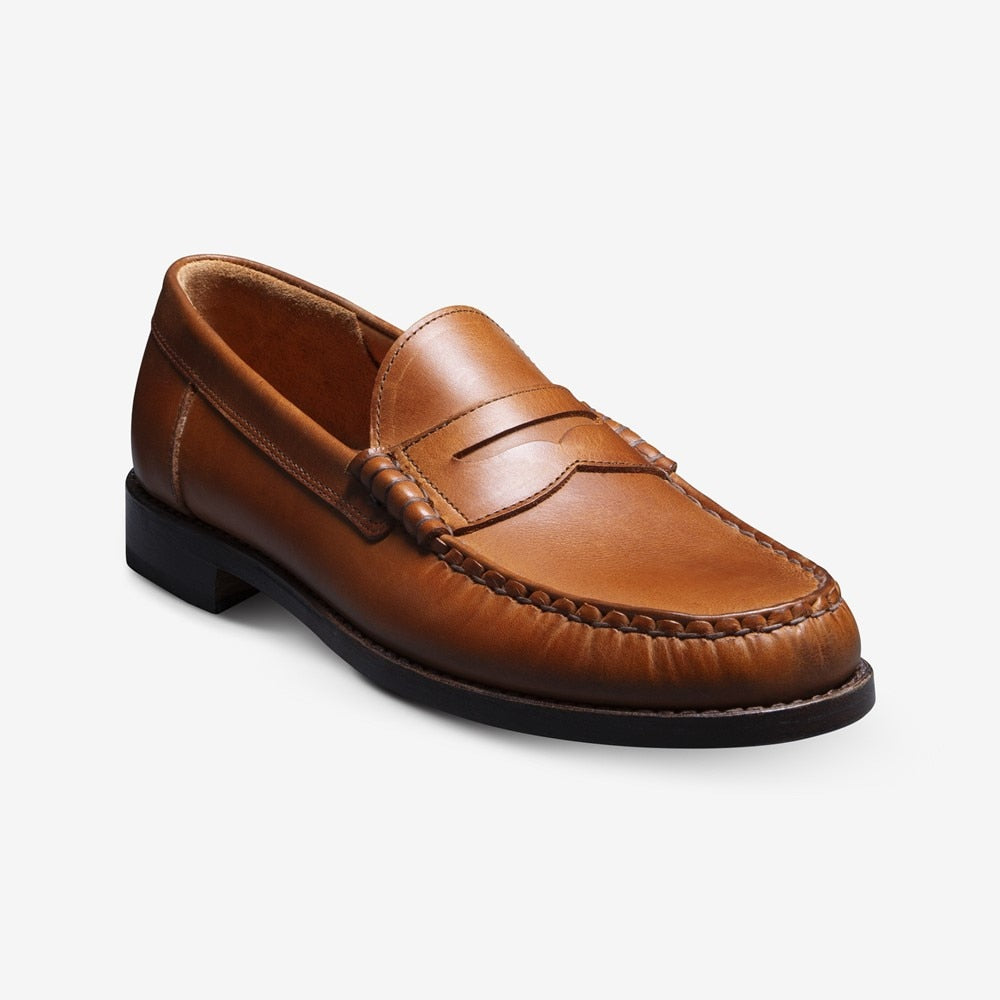 ALLEN EDMONDS NEWMAN PENNY LOAFER - PECAN LEATHER