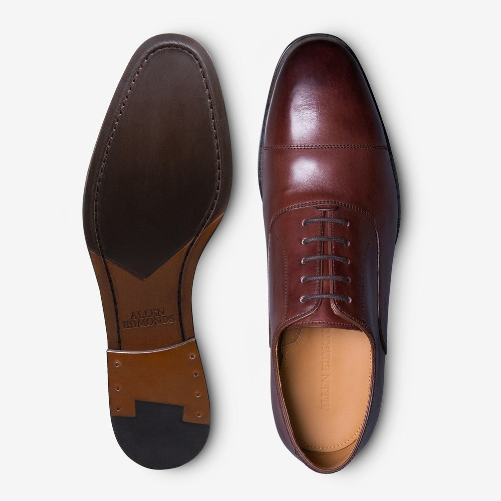 ALLEN EDMONDS SIENA CAP-TOE OXFORD - BURGUNDY