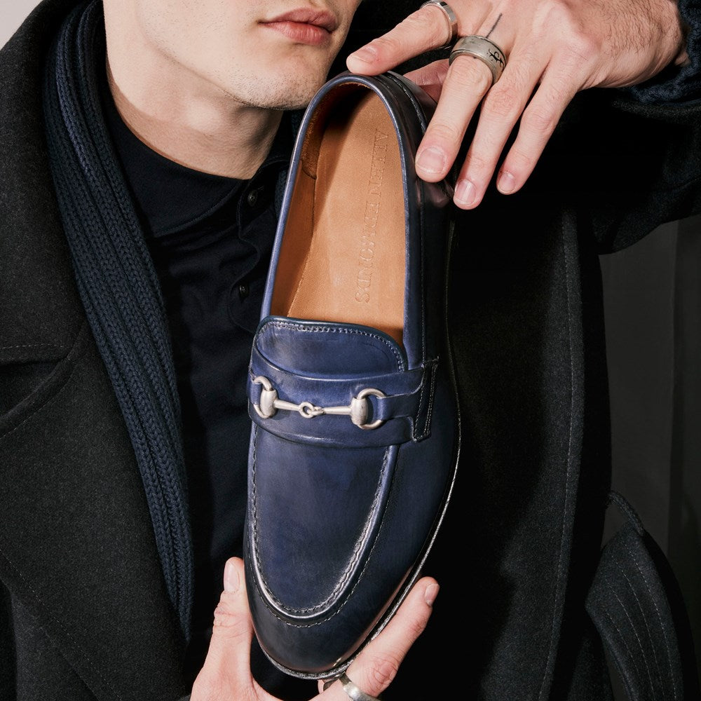 ALLEN EDMONDS RANDOLPH BIT LOAFER - NAVY