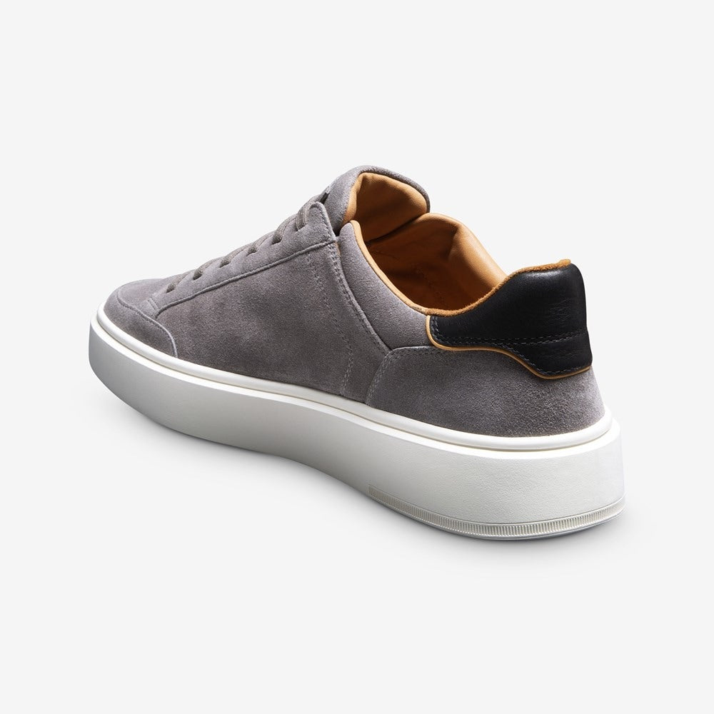 ALLEN EDMONDS OLIVER SLIP-ON SNEAKER - GREY SUEDE