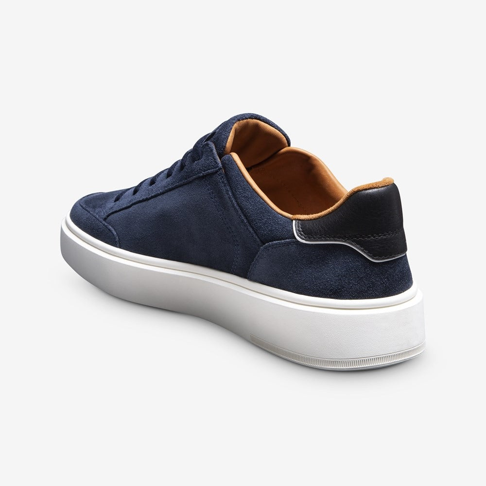 ALLEN EDMONDS OLIVER SLIP-ON SNEAKER - NAVY SUEDE