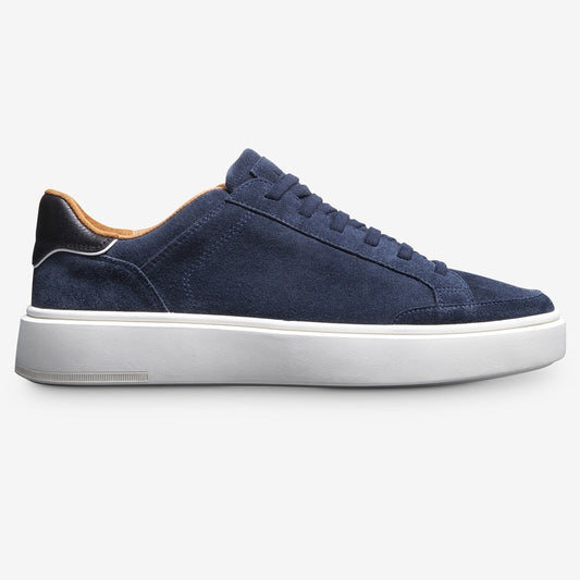 ALLEN EDMONDS OLIVER SLIP-ON SNEAKER - NAVY SUEDE