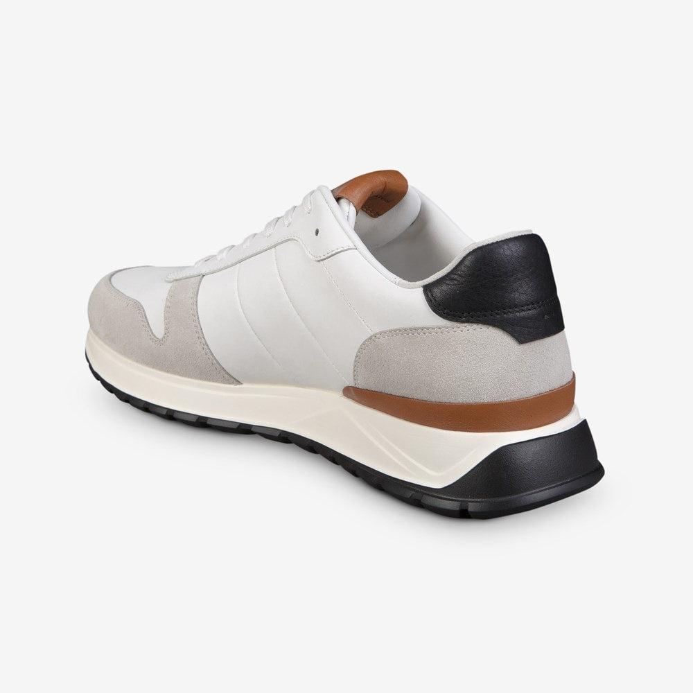 ALLEN EDMONDS LAWSON LACE-UP SNEAKER - WHITE