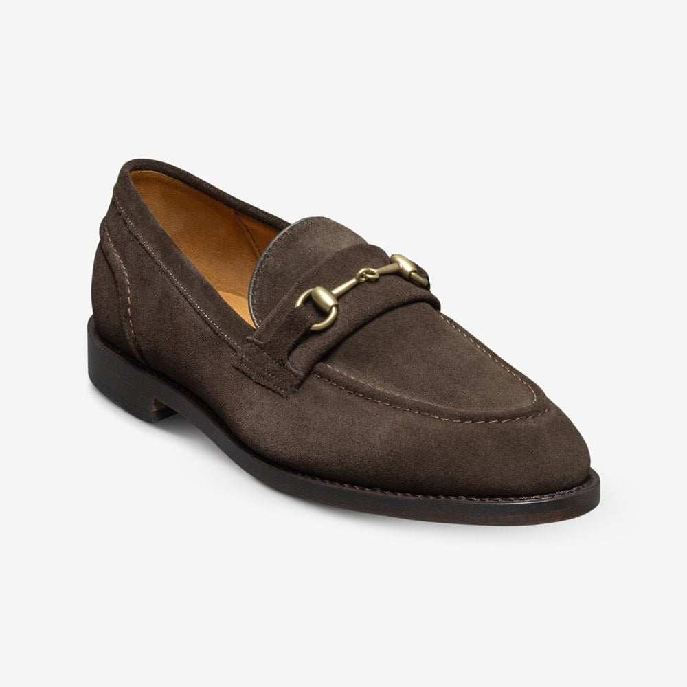 ALLEN EDMONDS RANDOLPH BIT LOAFER - CHOCOLATE SUEDE