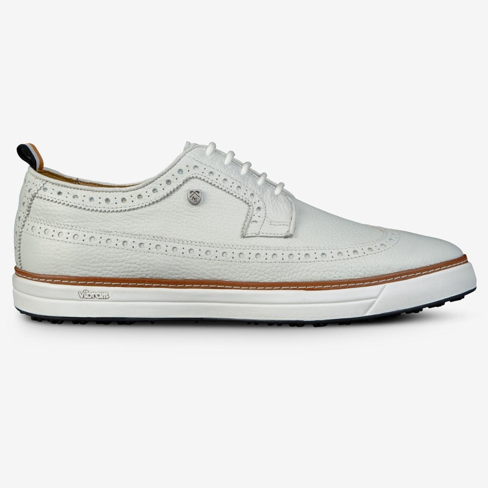 ALLEN EDMONDS DUNES WINGTIP GOLF SHOE (WHITE)
