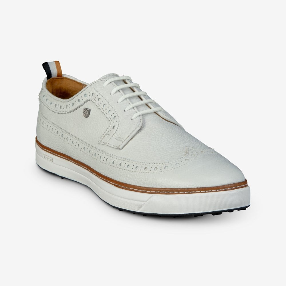 ALLEN EDMONDS DUNES WINGTIP GOLF SHOE (WHITE)
