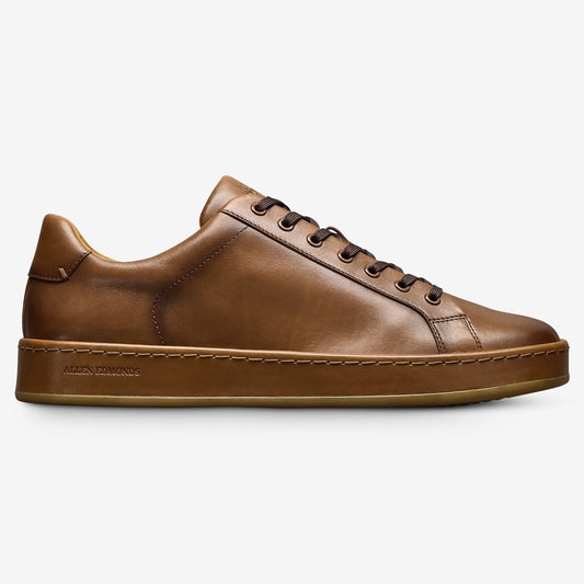 ALLEN EDMONDS BARNES LACE-UP SNEAKER - COFFEE