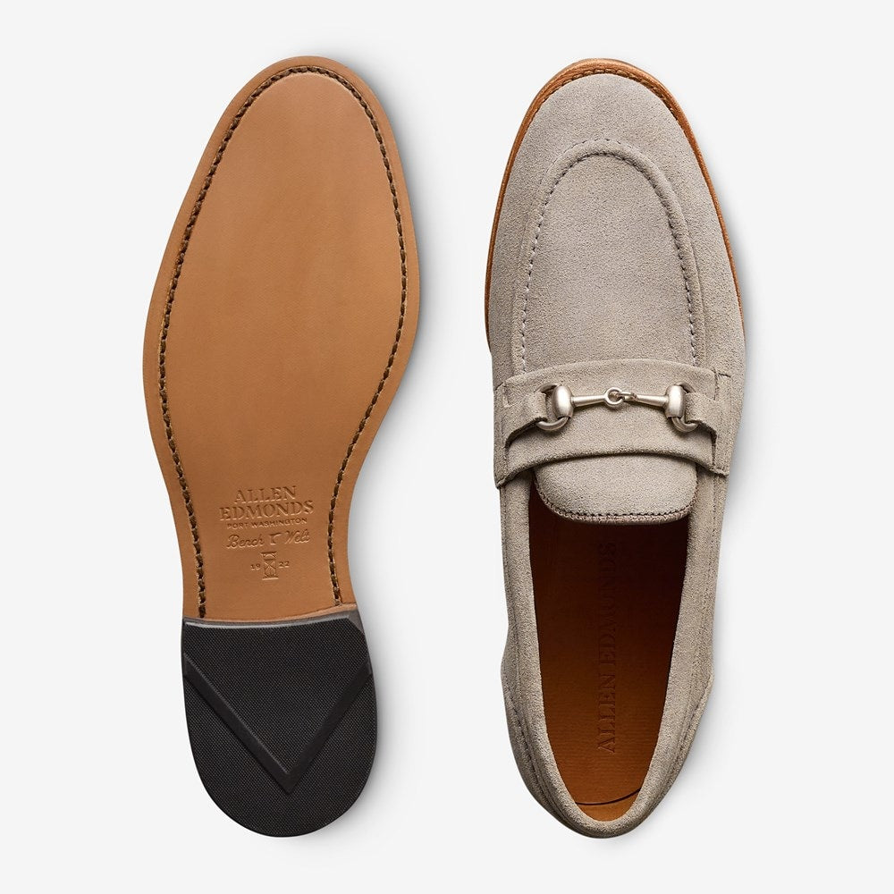 ALLEN EDMONDS RANDOLPH BIT LOAFER - PEWTER SUEDE