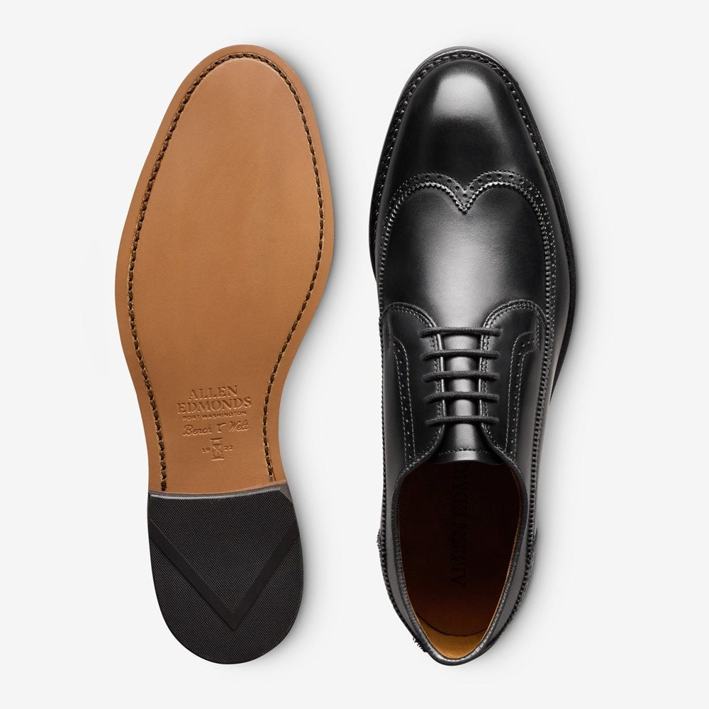 ALLEN EDMONDS WINSTON WINGTIP DERBY - BLACK