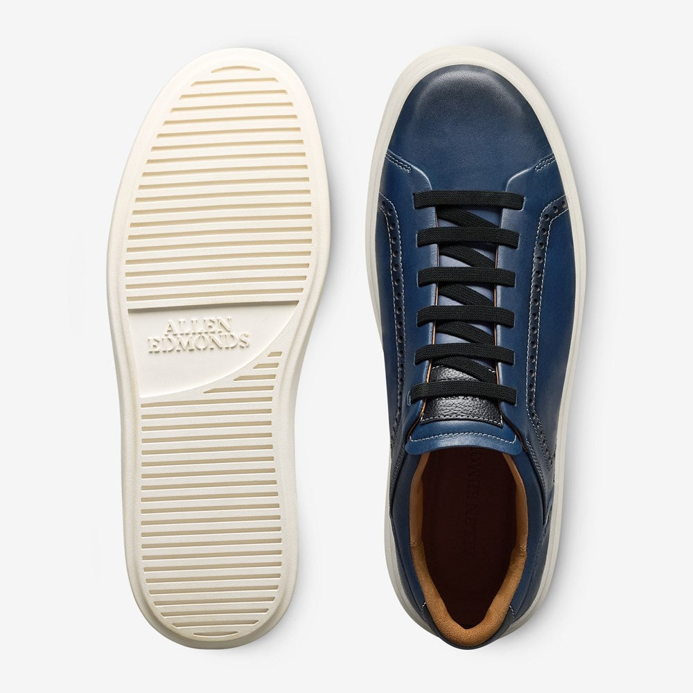 ALLEN EDMONDS OLIVER BROGUE SNEAKER - NAVY