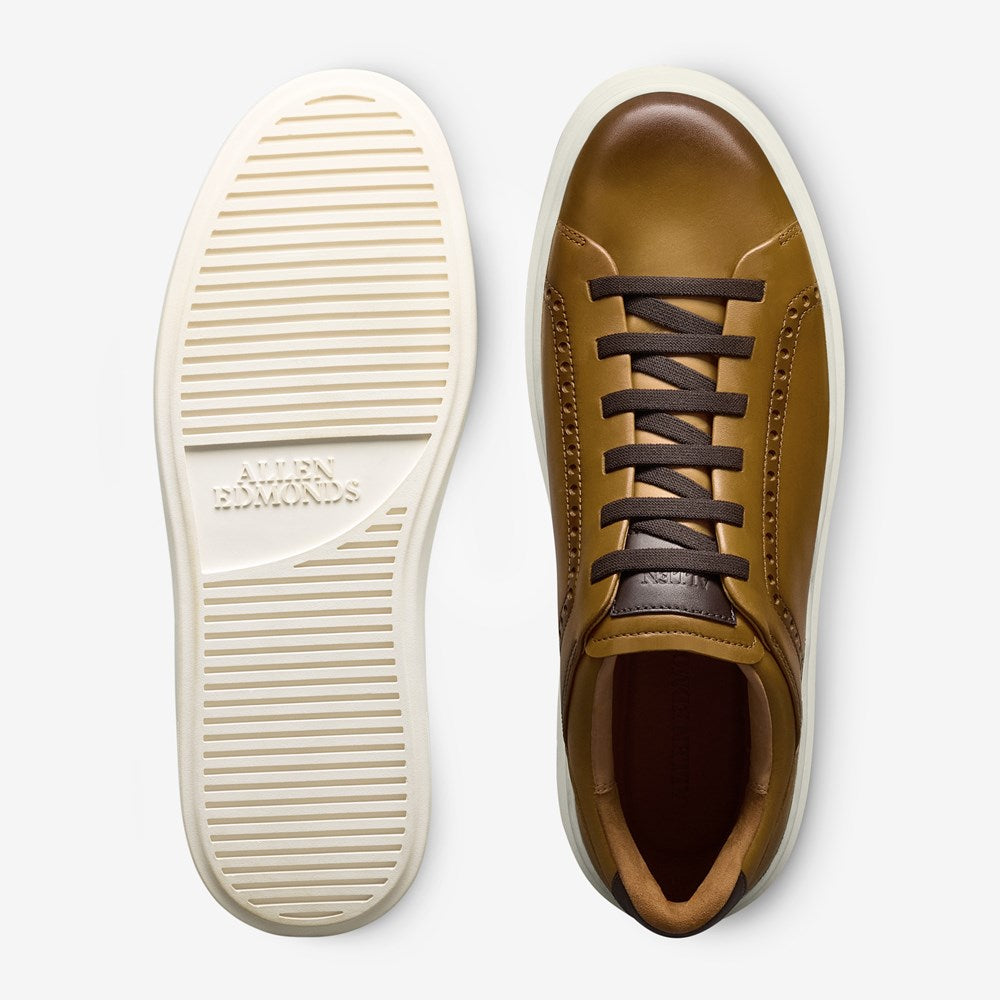ALLEN EDMONDS OLIVER BROGUE SNEAKER - WALNUT