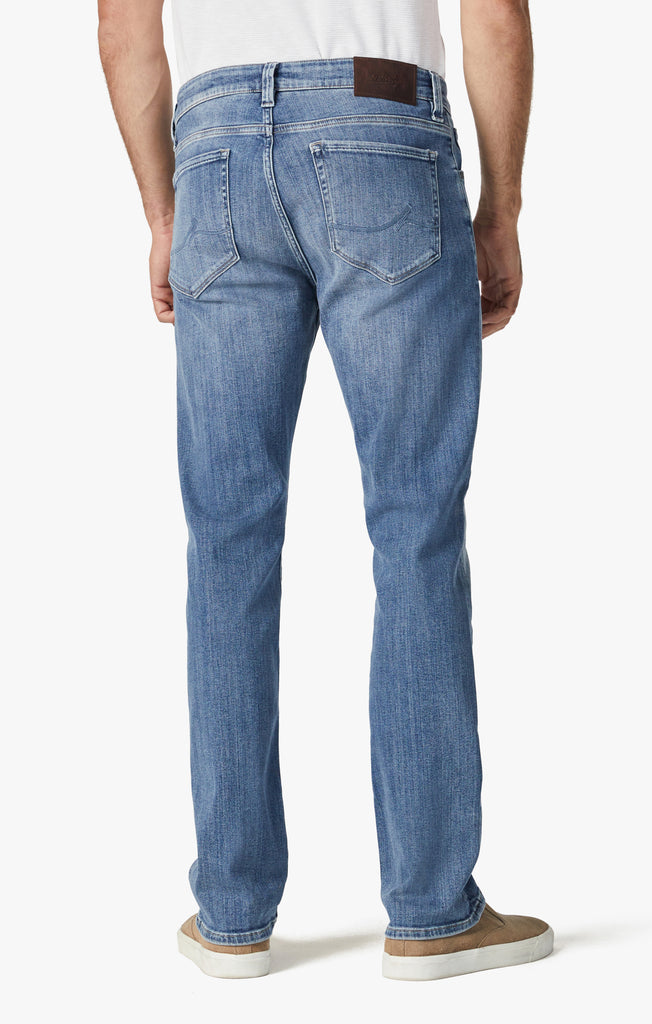 34 HERITAGE COURAGE STRAIGHT LEG JEANS (MID BRUSH URBAN ORGANIC)