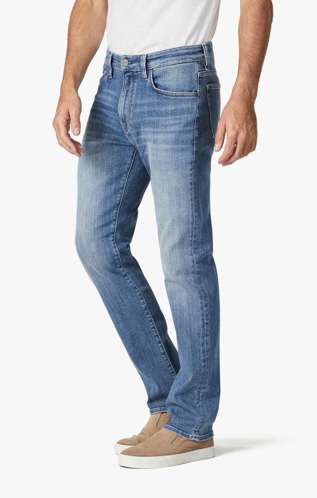 34 HERITAGE COURAGE STRAIGHT LEG JEANS (MID BRUSH URBAN ORGANIC)