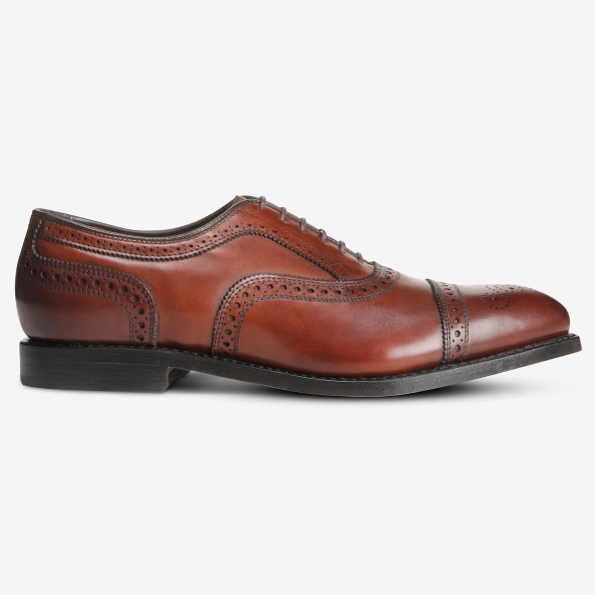 ALLEN EDMONDS STRAND CAP-TOE OXFORD - DARK CHILI