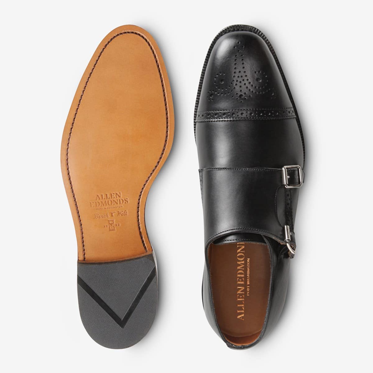 ALLEN EDMONDS ST. JOHN'S DOUBLE MONK - BLACK