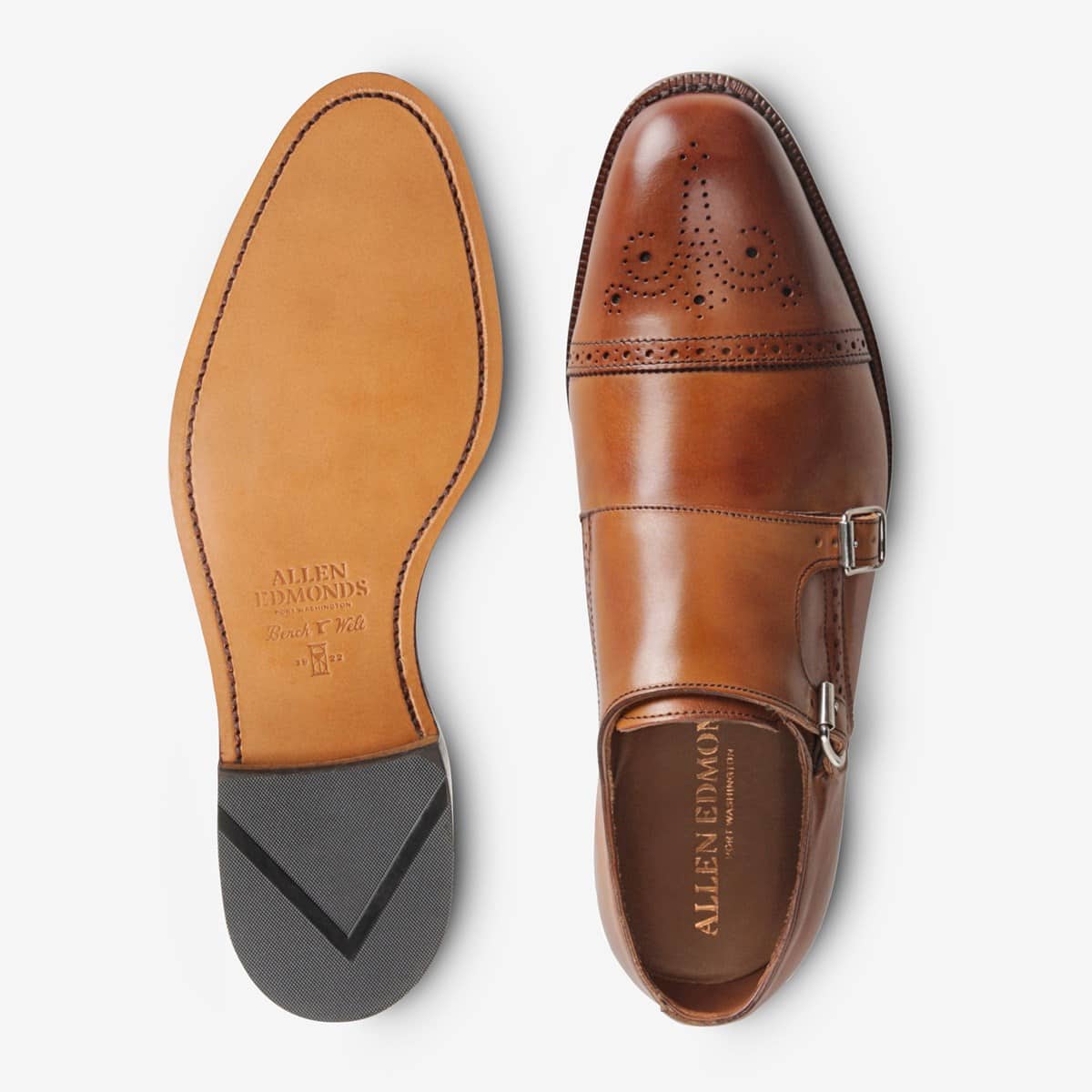 ALLEN EDMONDS ST. JOHN'S DOUBLE MONK - WALNUT
