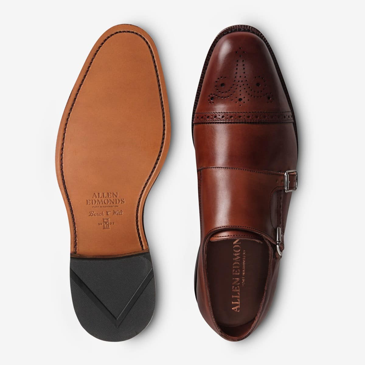 ALLEN EDMONDS ST. JOHN'S DOUBLE MONK - CHILI
